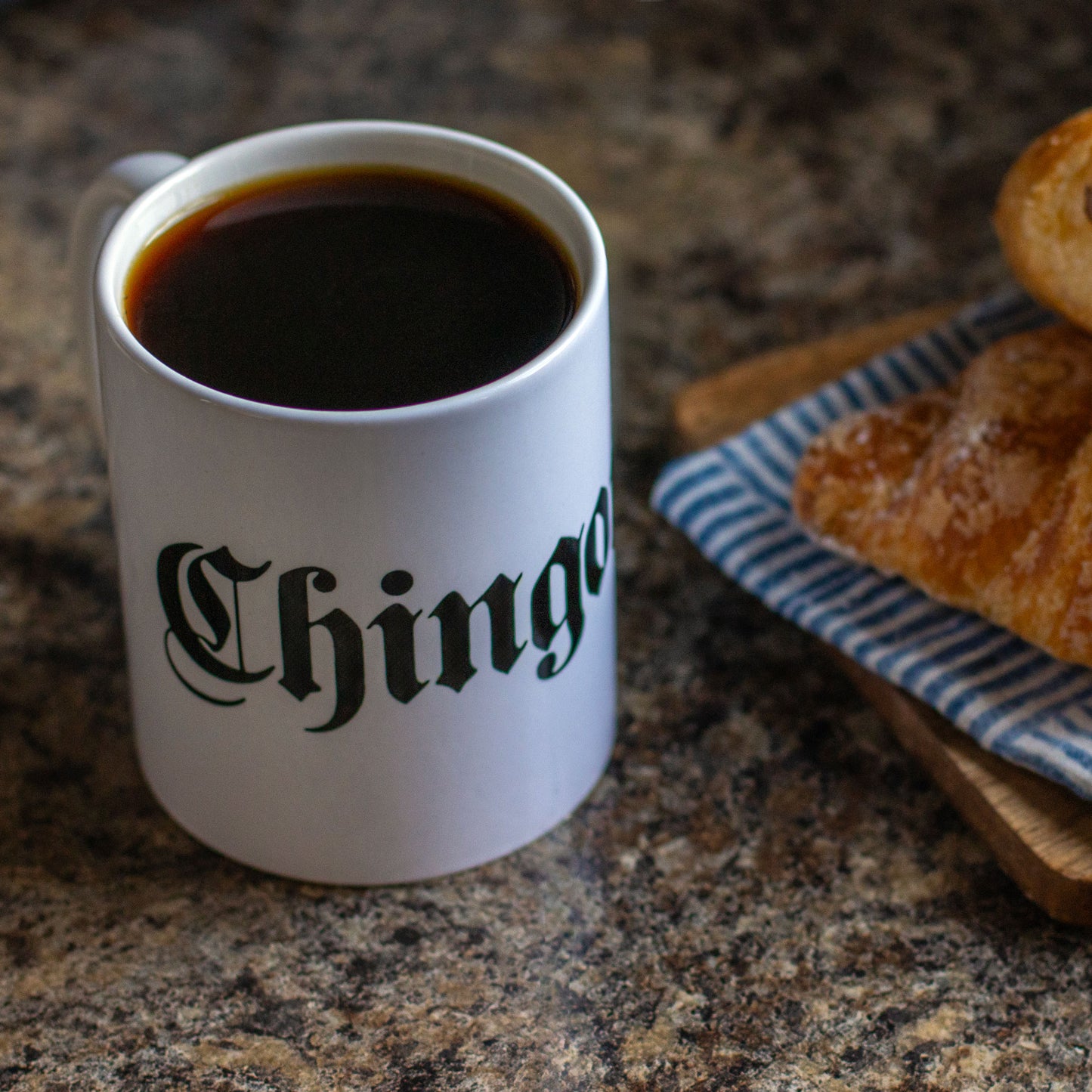 Chingona White Ceramic Coffee Mug