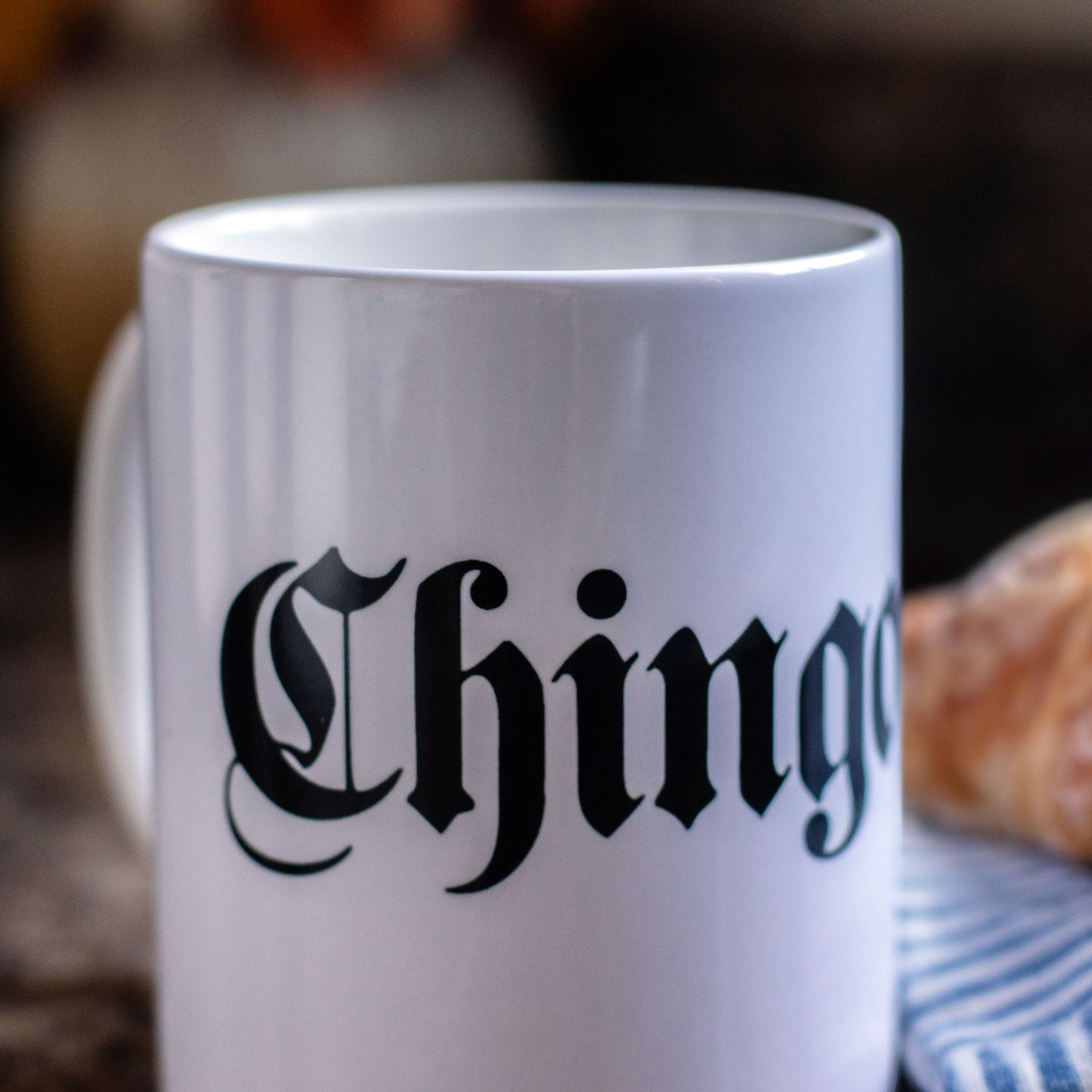 Chingona White Ceramic Coffee Mug