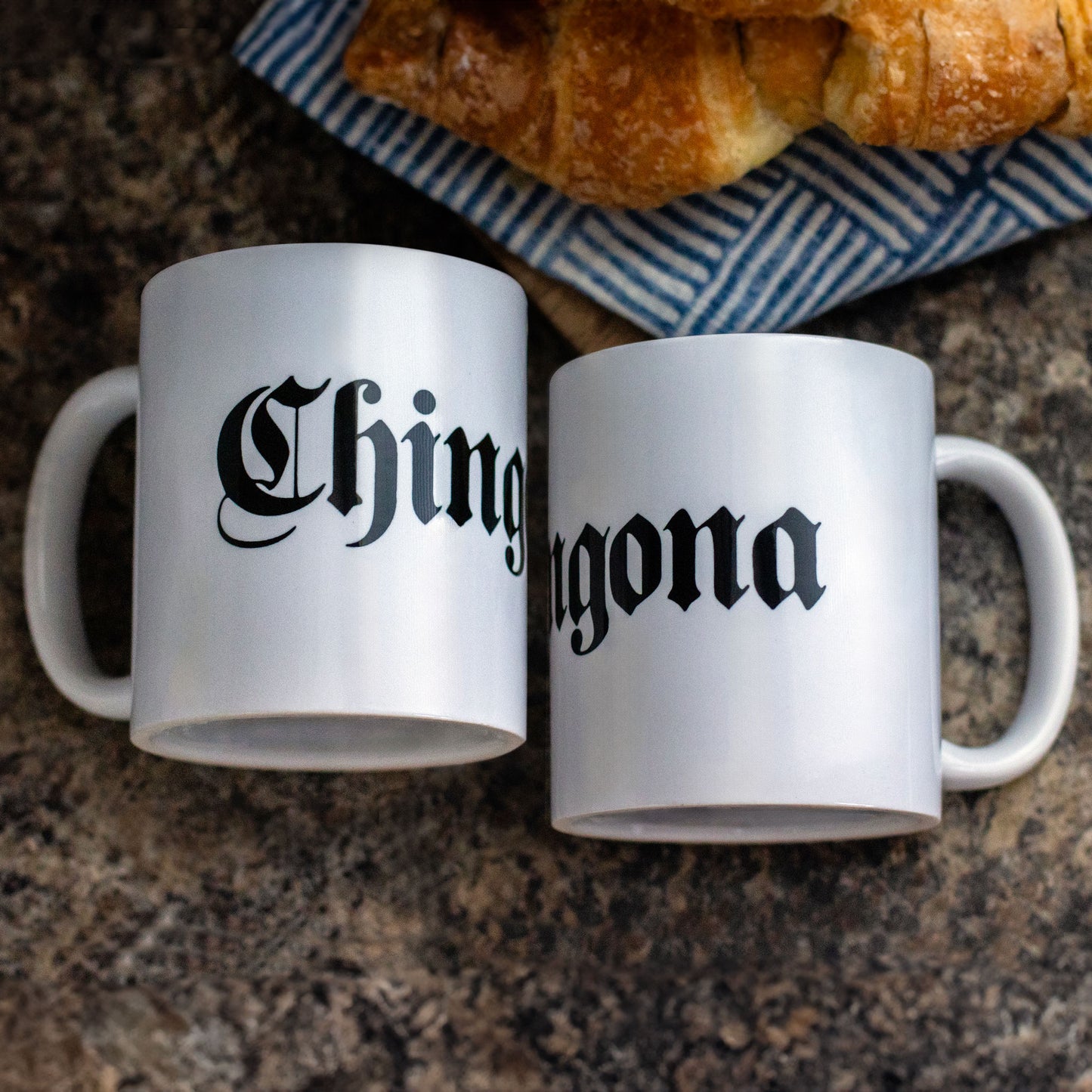 Chingona White Ceramic Coffee Mug