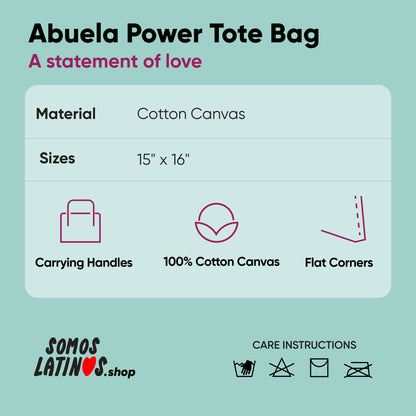 Abuela Power Tote Bag